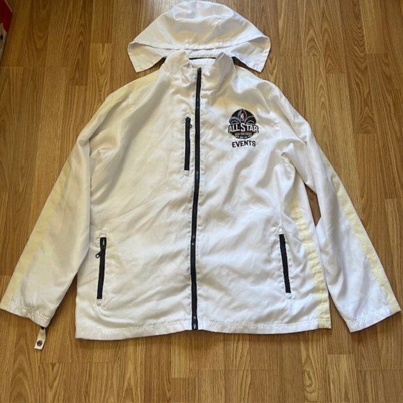 NBA All Star New Orleans 2014 Events White attachable hoodie jacket polyester